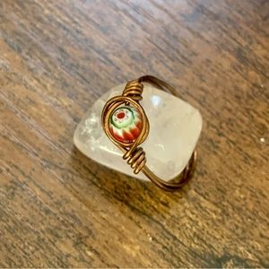 Millefiori Handcrafted Wire Ring (US Size 7)